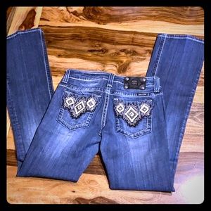 Size 28 Miss Me brand jeans, bootcut